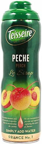 Teisseire Peach Syrup 20.3 fl oz for flavoring tea, for sodas and more (3 PACK)