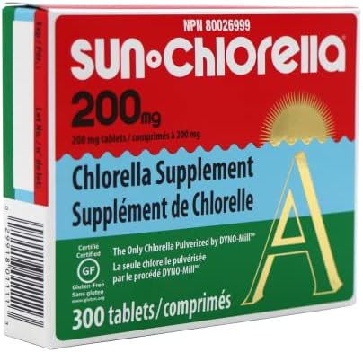 Sun Chlorella Eleuthero Nutritional Tablets, 200 mg, 300 Count