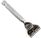 Parker 5-Blade Razor Handle Compatible with Gillette® Fusion® Cartridges – Weighted Metal Handle with Textured Grip for Smooth, Tug-Free Shaving | Luxury Gift-Ready Men’s Razor with 1 Cartridge