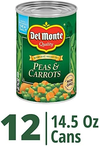 Del Monte SPECIAL BLENDS Peas & Carrots, Canned Vegetables, 12 Pack, 14.5 oz Can
