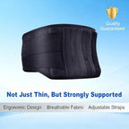 Back Brace for Lower Back Pain & Sciatica Relief, Lumbar Support Belt with 5 Reinforced Stays for Herniated Disc, Scoliosis, Arthritis, Work Heavy Lifting for Women & Men (39-44.9” Large)