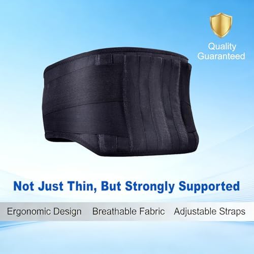 Back Brace for Lower Back Pain & Sciatica Relief, Lumbar Support Belt with 5 Reinforced Stays for Herniated Disc, Scoliosis, Arthritis, Work Heavy Lifting for Women & Men (30-38.9” Medium)