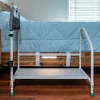 step2bed Deluxe Bed Rails for Elderly Adults - Adjustable Height Bed Safety Rail for Seniors with Cane Holder, LED Light, Mesh Bag, Handicap Grab Bars and More - Premium Bed Side Step Assist Device