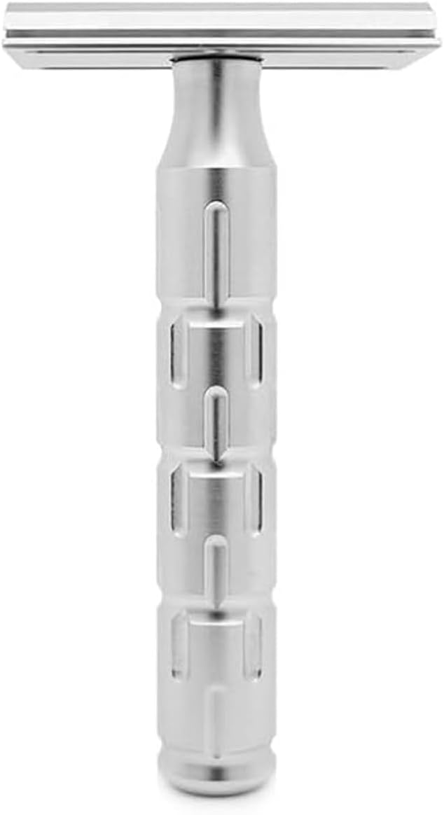 Goodfellas’ Smile SYNTESI STAINLESS STEEL Double Edge Safety Razor – CNC Machined with an Extreme Comfort Angle, Made in Italy