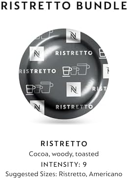 Nespresso Professional Coffee Capsules, Ristretto Coffee Bundle, 150-Count Capsules *not compatible with Vertuo or Original machines