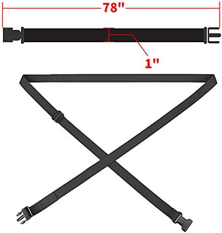 MAGARROW 78" x 1" Strap Buckle Packing Straps Adjustable 1-Inch Belt