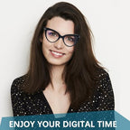 6 Pack Fashion Cat Eye Reading Glasses for Women Blue Light Blocking Oversized Spring Hinges Computer Readers