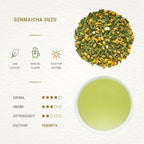 Senbird Premium Genmaicha With Matcha - Japanese Brown Rice Green Tea With Matcha - From Kyoto, Japan - Loose Leaf Tea In Airtight Tea Tin (3.5oz/100g)