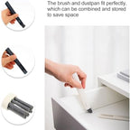 2 Pack Multifunctional Window Slot Cleaning Brush with Hard Bristles, 2-in-1 Gap and Groove Scrub Tool for Household Window Tracks, Door Frames, Kitchen and Bathroom Cleaning