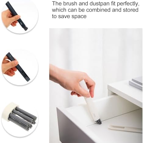 2 Pack Multifunctional Window Slot Cleaning Brush with Hard Bristles, 2-in-1 Gap and Groove Scrub Tool for Household Window Tracks, Door Frames, Kitchen and Bathroom Cleaning
