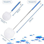 2-Pack 3 & 4 Inch Stainless Steel Fish Nets for Aquarium - Gentle Nets for Small Fish, Shrimp, Fry in Fish Tanks & Aquarium Accessories