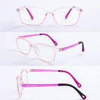 Blue Light Blocking Glasses,Unbreakable Frame Ultra-Light Computer Glasses for Kids Age 3-12