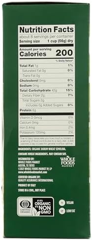 Whole Foods Market, Organic Farfalle, 16 Ounce