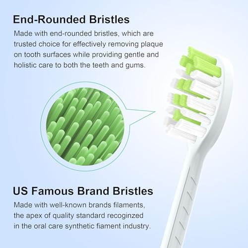 Replacement Toothbrush Heads Compatible with Philips Sonicare One Electric Toothbrush，Brush Head 10 Pack for HY1100 for HY1200 for BH1022,White