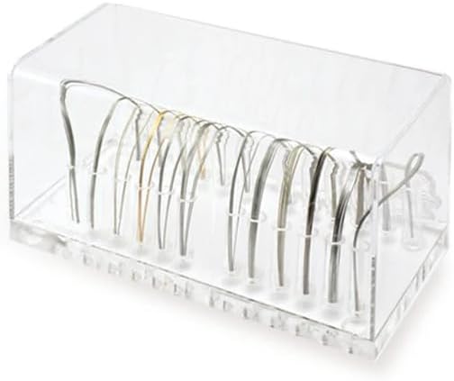 Professional Use Clear Acrylic Orthodontic Archwire Holder Organizer Box with Lid Dental Supply Arch Wire Organizer