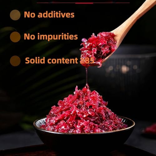 All Natural Rose Petal Jam with Honey - Yunnan Preserved Rose Tea Spread (12.35 oz Jar) - Pure Blossom Jam, No Artificial Ingredients, Gluten Free