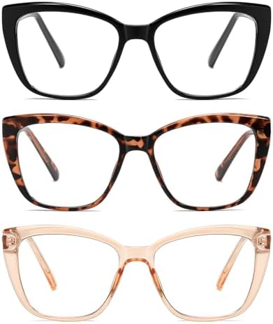 Oversized Reading Glasses Women Cat Eye Blue Light Computer Reader Stylish Unbreakable Fashion Large Eyewear PT2001A