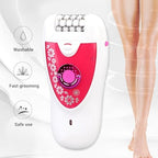 YUYTE Women Depilator Trimmer R Shaped, High Speed Motor Hair Removal Device, with Dual Trimmer Head and Illuminating Light, for Face Body