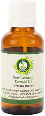 Lavandin Essential Oil | Lavandula Hybrida | Lavandin Oil | Pure Lavandin Oil | 100% Pure Natural | Steam Distilled | Therapeutic Grade | 10ml | 0.338oz by R V Essential