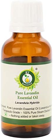 Lavandin Essential Oil | Lavandula Hybrida | Lavandin Oil | Pure Lavandin Oil | 100% Pure Natural | Steam Distilled | Therapeutic Grade | 10ml | 0.338oz by R V Essential