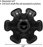 Cane Tips 3/4 Inch Heavy Duty, Self Standing Rubber Walking Cane Tip Cane Stand, 6 Support Rubber Foot for Walking Canes, Walking Sticks, Folding Canes