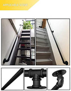 WRRAC-Shower Stool Retro Hand Railings for Stairs Pipe Handrail Loft Elderly Grab Bar Wall Mounted Stairway Hand Rails, 32mm Diameter,Supports 440lbs