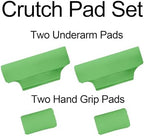 Underarm Crutch's Pad Crutches Padding Crutch Pads Pads for Crutches Crutch Pads for Armpits（Green)
