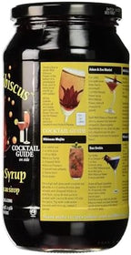 Wild Hibiscus Flowers in Syrup | 50 Edible Flowers Per Jar | Perfect as a Champagne Garnish | 100% Natural, Kosher, Pareve | Use Syrup and Flowers for Desserts and Cocktails, 2.5 lbs