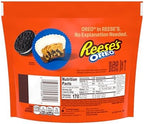 REESE'S OREO Miniatures Milk Chocolate and White Creme Peanut Butter Cups, Candy Share Pack, 9 oz