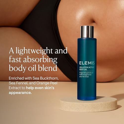 ELEMIS De-Stress Massage Oil | Harmonizing Oil Deeply Nourishes, Relaxes, and Calms the Body and Mind with a Blend of Essential Oils, 3.3 Fl Oz
