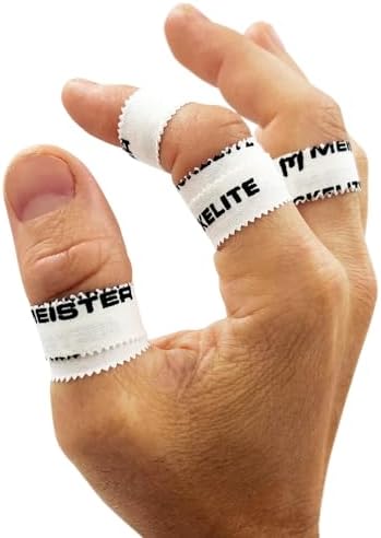 Meister StickElite Professional Porous Athletic Tape for Fingers & Toes - 15yd x 1/2" - White - 2 Rolls