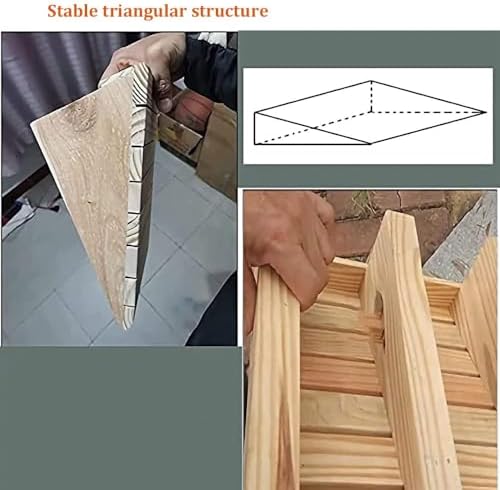 Wooden Threshold Ramp for Doorway 2.7-5.9" Rise, Non-Slip Entryway Ramps Kerb Ramps High Load, Durable Slope Ramp for Home Garden Step Sheds Doors(30x26x7cm(11.8x10.2x2.7inch))