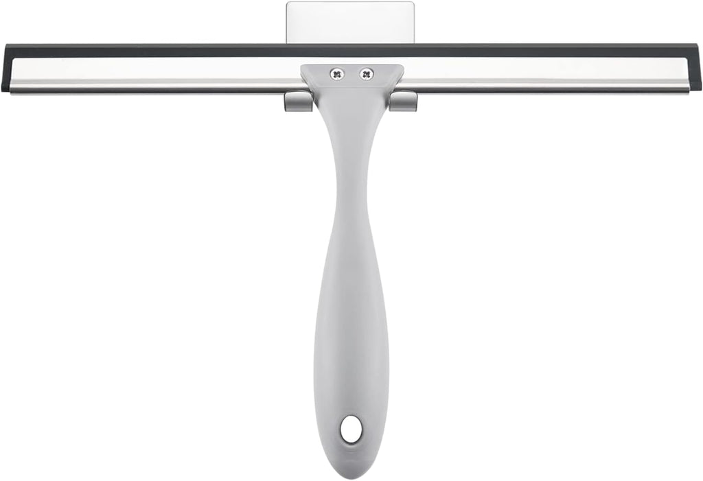 AmazerBath Squeegee for Shower Glass Door, All-Purpose Squeegee with Hook for Shower Doors, Windows, Mirrors, Tiles and Car Glass, 10 Inches