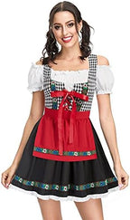 Kate Kasin Women's German Dirndl Dress Costumes for Traditional Bavarian Oktoberfest Carnival Halloween