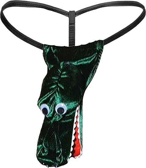 Men's G-String Exotic Underwear Sexy Costume Christmas Halloween Funny T-Back Mankini Thong Mesh Joke Gag Prank Gifts