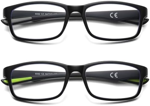 LKEYE Sport Reading Glasses Men Photochromic Lens Blue Light Blocking Computer Reader Wide Style Spring Hinge Eyeglass LK6082