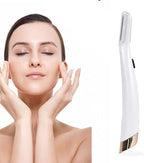 Semme Dermaplaning Hair Remover, LED Facial Exfoliator Lady Shaver for Removal and Skin Smoothing, with 6 Replacement Heads and Safety Guard (As Shown)