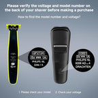 5V USB Charger Cord Compatible with Philips Norelco OneBlade 360 QP2724 QP2834 QP1924 QP4631 QP4530 QP1324 QP6552, Multigroom Series MG5910 MG7910 Electric Shaver Charger Cable [2-Pack, 3.3ft]