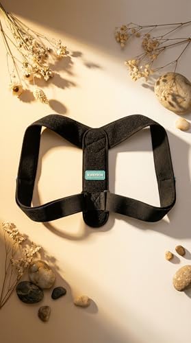 Adjustable Posture Corrector for Men & Women – Upper & Mid Back Brace for Posture Alignment – Relieves Neck, Shoulder & Clavicle Pain – Lightweight, Breathable & Invisible Under Clothing（Chest Size 30”-43”）