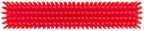 Vikan 31754 16" Heavy-Duty Push Broom, Soft/Stiff, Red