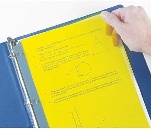 Ashley Productions ASH10830 Full Page Reading Guide, 8.5" Wide, 13" Length, 0.1" Height, Yellow