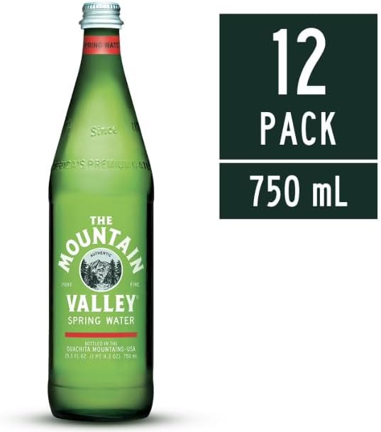 Моuntain Vаllеy Spring Still Water – 750ml Glass Bottles, 12 Pack – Premium Natural Spring Water