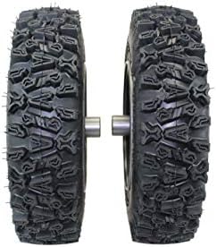 (Set of 2) Replacement for Ariens 07101201, 07101202 Keyed 16x4.80-8 Tire Wheel Assy with new improved non directional Snowblower tire