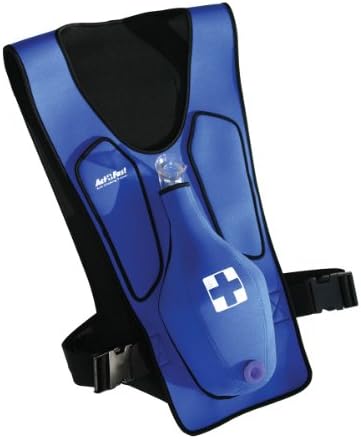 CPR Savers Act Fast Rescue Choking Vest Trainer (Blue or Red) – CPR & Heimlich Maneuver Teaching Tool with Foam Plugs & Carrying Bag – AHA & Red Cross Approved