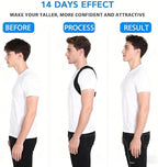 Posture Corrector for Women Men, Copper Upper Back Brace, Back Straightener Support Correcting Hunchback and Bad Posture, Back Pain Relief for Neck, Shoulder, Clavicle, Black, L/XL