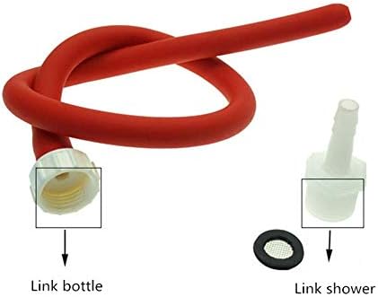 Shower Enema Kits，Silicone Cleaning Tube -Flexible Silicone Comfortable Nozzle douch Attachment for Women and Men 50cm,150cm Hose