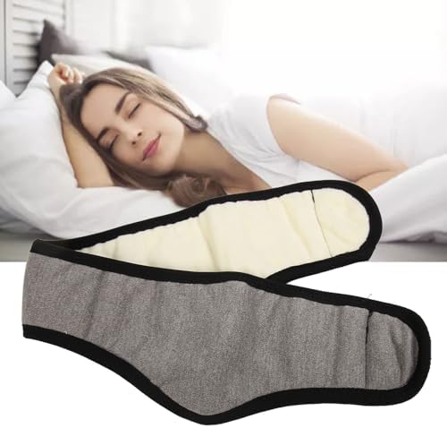 Soundproof Sleep Earmuff Noise Reduction Sleeping Ear Wrap Ear Adjustable Warm Earmuff for Men Women (Grey)