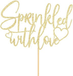 Sprinkled with Love Cake Topper-Gender Reveal Baby Shower Party Decorations-Baby Shower-Anniversary Party Decorations