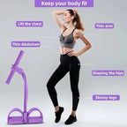 SZ Resistance Band Set – 2 Piece Figure 8 Resistance Band & Pedal Resistance Tubes for Full Body Workout, Arms, Back, Abs & Stretch Training