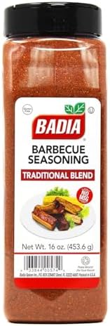 Badia Barbecue Seasoning Traditional Blend, 16 oz – Perfect for Ribs, Chicken, Steaks, Burgers, and Marinades – Bold Flavor for Backyard BBQ